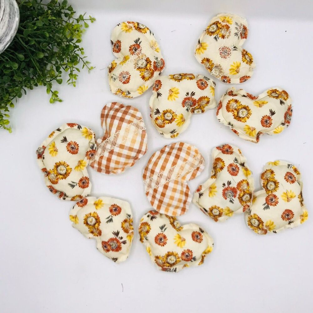 Lot of 11, Hearts Bowl Fillers Coffee Table Island Table Topper Cottage 4.5x4 In